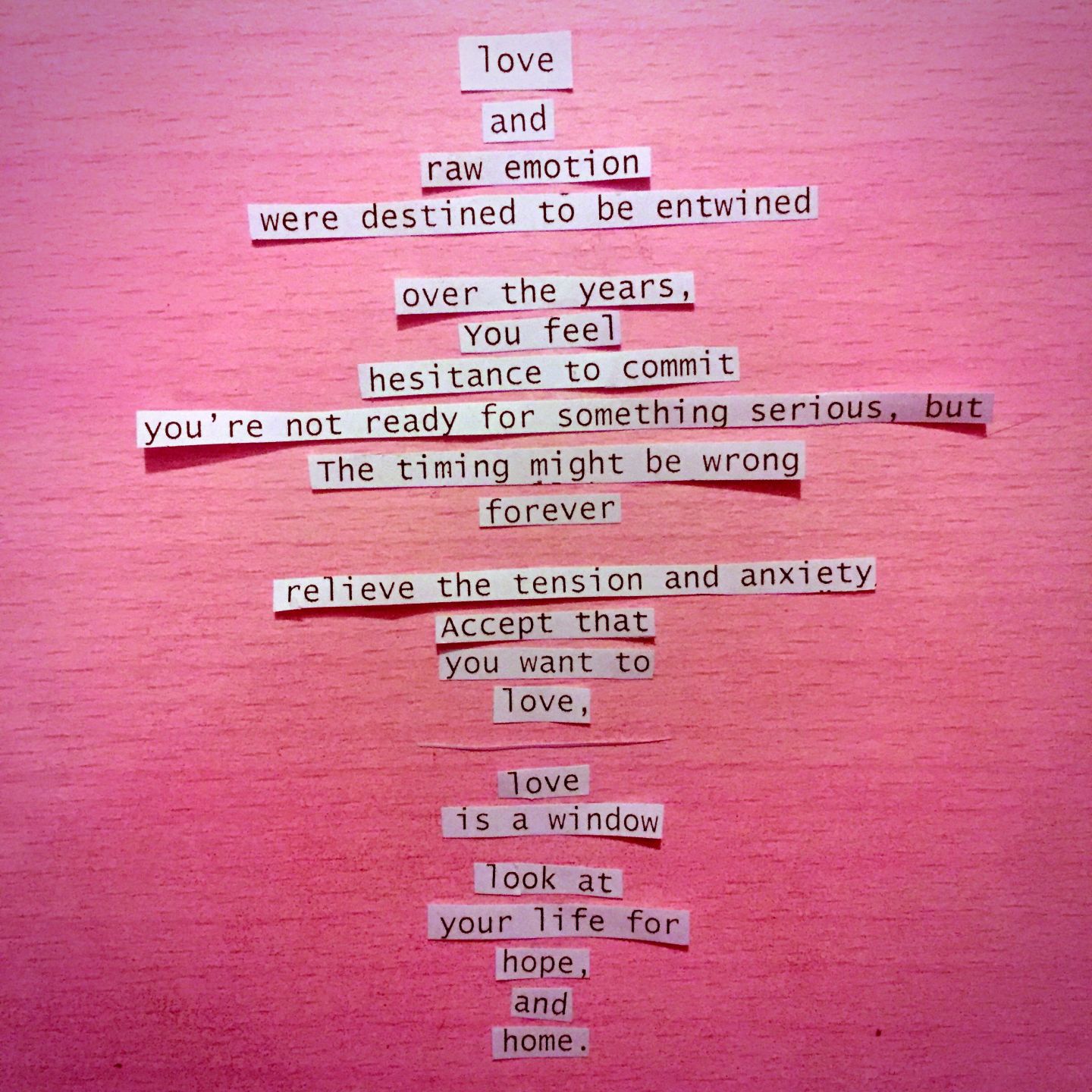 Accept that you want love